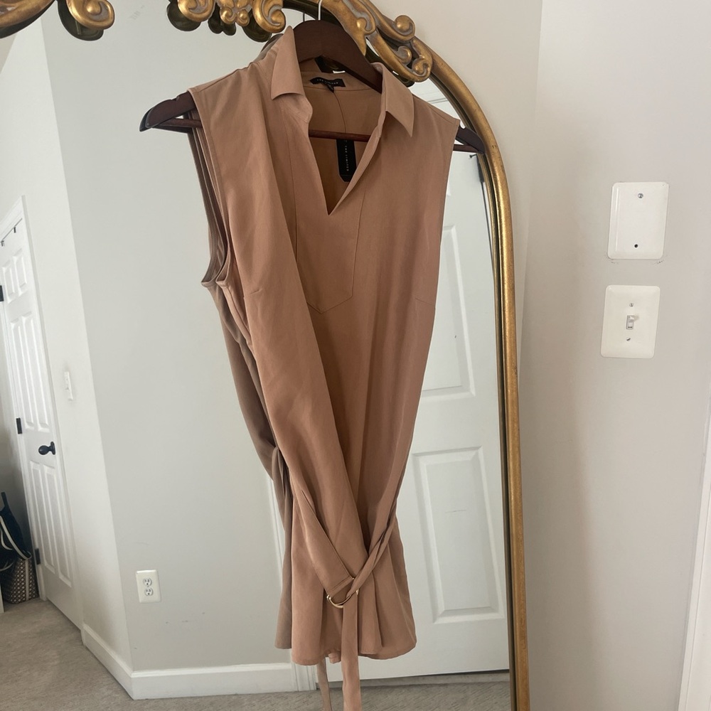The Limited Tan Sleeveless Tunic Top